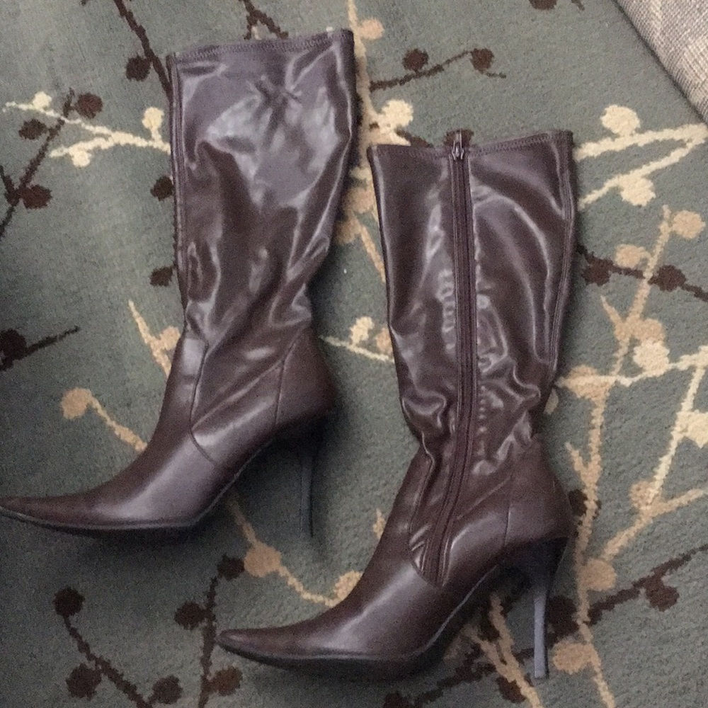 Unlisted brand brown heel boots